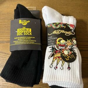 Dr. Martens Black Double Doc Socks